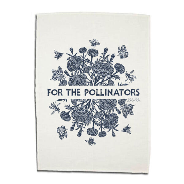 For the Pollinators - 75% Linen 25% Cotton Tea Towel  Thumbnail