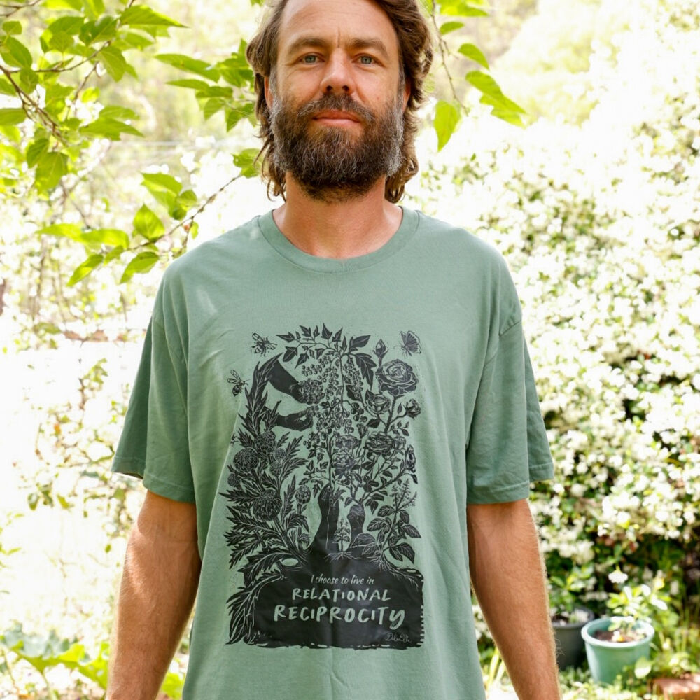 I Choose to Live in Relational Reciprocity - Cotton unisex tee  Thumbnail