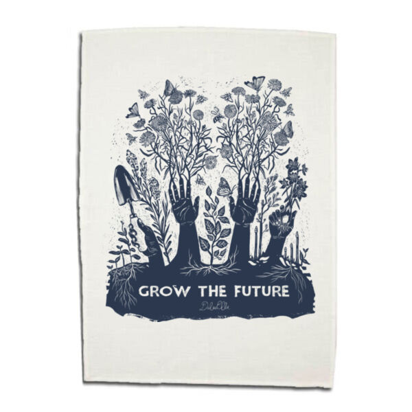Grow the Future - 75% Linen 25% Cotton Tea Towel  Thumbnail